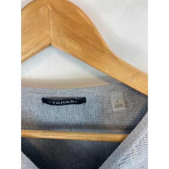 Tahari Waffle Knit Crop Sweater size Large - Picture 2 of 5